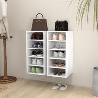 Shoe Cabinets 2 pcs White 31.5x35x70 cm Engineered Wood