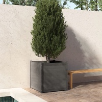Garden Planter Grey 70x70x70 cm Solid Pinewood