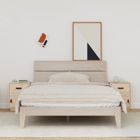 Bedside Cabinets 2 pcs 40x34x55 cm Solid Wood Pine