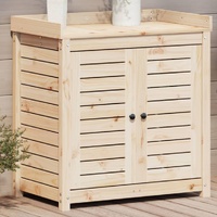 Potting Table with Shelves 82.5x50x86.5 cm Solid Wood Pine