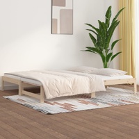 Pull-out Day Bed 2x(92x187) cm Solid Wood Pine