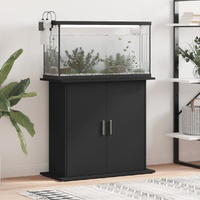 Aquarium Stand Black 81x36x73 cm Engineered Wood