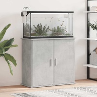Aquarium Stand Concrete Grey 81x36x73 cm Engineered Wood