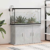 Aquarium Stand Concrete Grey 101x41x58 cm Engineered Wood