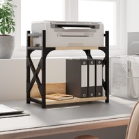 Printer Stand 2-Tier Sonoma Oak 40x20x40 cm Engineered Wood