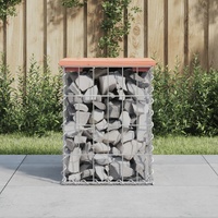 Garden Bench Gabion Design 33x31x42 cm Solid Wood Douglas