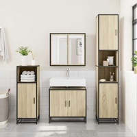 Bathroom Sink Cabinet Sonoma Oak 65x33x60 cm Engineered Wood