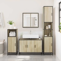 Bathroom Sink Cabinet Sonoma Oak 90x33x60 cm Engineered Wood