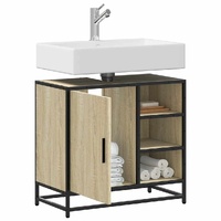 Bathroom Sink Cabinet Sonoma Oak 65x33x60 cm Engineered Wood