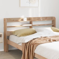 Headboard with Shelves 120 cm Solid Wood Pine