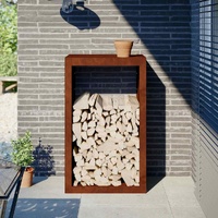 Firewood Rack 60x40x100 cm Weathering Steel
