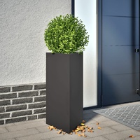 Garden Planter Black Triangular 40x34.5x75 cm Steel