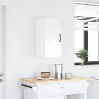Kitchen Wall Cabinet "Kalmar" High Gloss White Engineered Wood