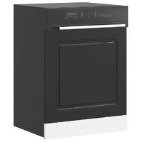 Dishwasher Panel Kalmar Black 60x1,5x57 cm Engineered Wood