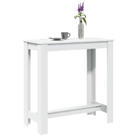 Bar Table White 102x50x103.5 cm Engineered Wood