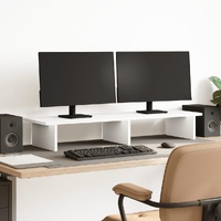 Monitor Stand White 100x27x15 cm Engineered Wood