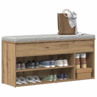 Shoe Bench Artisan Oak 102x30.5x45 cm Engineered Wood
