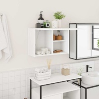 Bathroom Wall Cabinet White 60x25x40 cm Engineered Wood