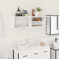 Bathroom Wall Cabinet White 100x25x30 cm Engineered Wood