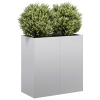 Planter 80x40x80 cm Galvanised Steel