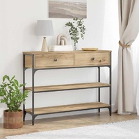 Console Table Artisan Oak 100 x 25 x 75 cm Engineered Wood