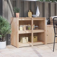 Kitchen Cabinet with Shelf MEPPEL Brown Oak 106 x 55 x 92 cm