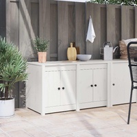 Kitchen Cabinet MEPPEL White 106 x 55 x 64 cm Solid Pine wood