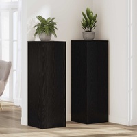 Plant Stand Black Oak 33 x 33 x 100 cm Engineered wood
