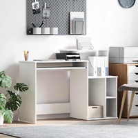 Desk with Drawer White 120,5 x 44 x 88,5 cm Engineered Wood