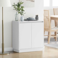 LED Sideboard for White 71 x 34,5 x 75 cm Engineered Wood