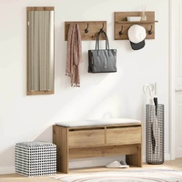Hallway Furniture Set 4 pcs Artisian Oak Engineered Wood