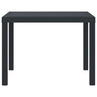 Garden Table Anthracite 100 x 100 x 73 cm Poly Rattan