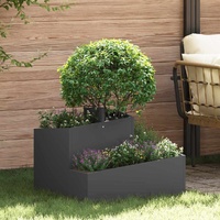 Garden Planter Black 60 x 60 x 50 cm Cold-rolled Steel