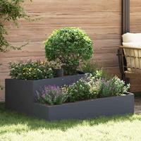 Garden Planter Anthracite 100 x 100 x 50 cm Cold-rolled Steel