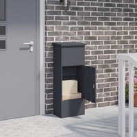 Parcel Drop Box with Door Anthracite 44,5 x 29 x 110,5 cm Steel