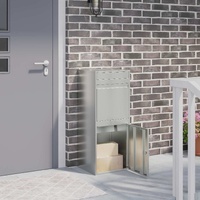 Parcel Drop Box Silver 47.5 x 38 x 59 cm Galvanised Steel