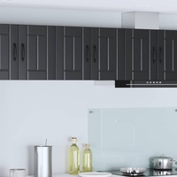 Wall Cabinet LUCCA 2 pcs Black 30 x 31 x 40 cm Engineered Wood