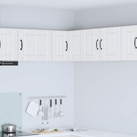 Wall Corner Cabinet LUCCA White 57 x 57 x 40 cm Engineered Wood
