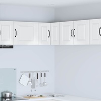 Wall Corner Cabinet PORTO High Gloss White 57 x 57 x 40 cm