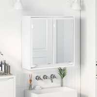 Bathroom Mirror Cabinet White 60 x 20 x 60 cm Engineered Wood