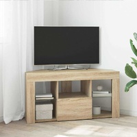 Corner LED TV Cabinet Wall-mounted Sonoma Oak 100 x 40 x 50 cm