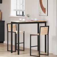 Bar Table Natural 110 x 55 x 105 cm Solid Pine Wood