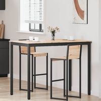 Bar Table Natural 140 x 80 x 105 cm Solid Pine Wood