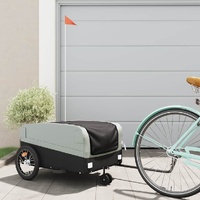 Bike Trailer Black and Grey 45 kg Iron