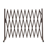 Garden Security Fence Gate Gate Metal Brown