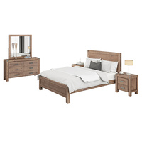 Nowra 4 Pieces King Single Size Bedroom Suite Oak Colour