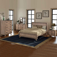 Seashore Silver Brush 5 Pcs King Bedroom Suite