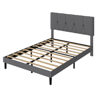 Levede Bed Frame Upholstered Platform Mattress Base Double