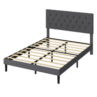 Levede Bed Frame Upholstered Platform Mattress Base Double