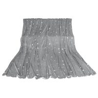  3x3M Large Oversized Blanket Grey Star